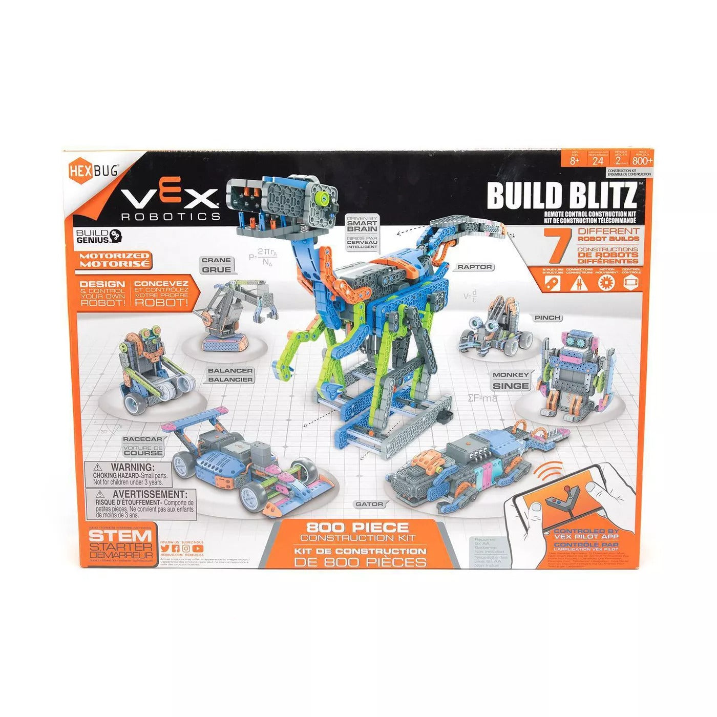 Hexbug VEX Robotics Build Blitz Construction Kit (800-Pieces) - Curacao