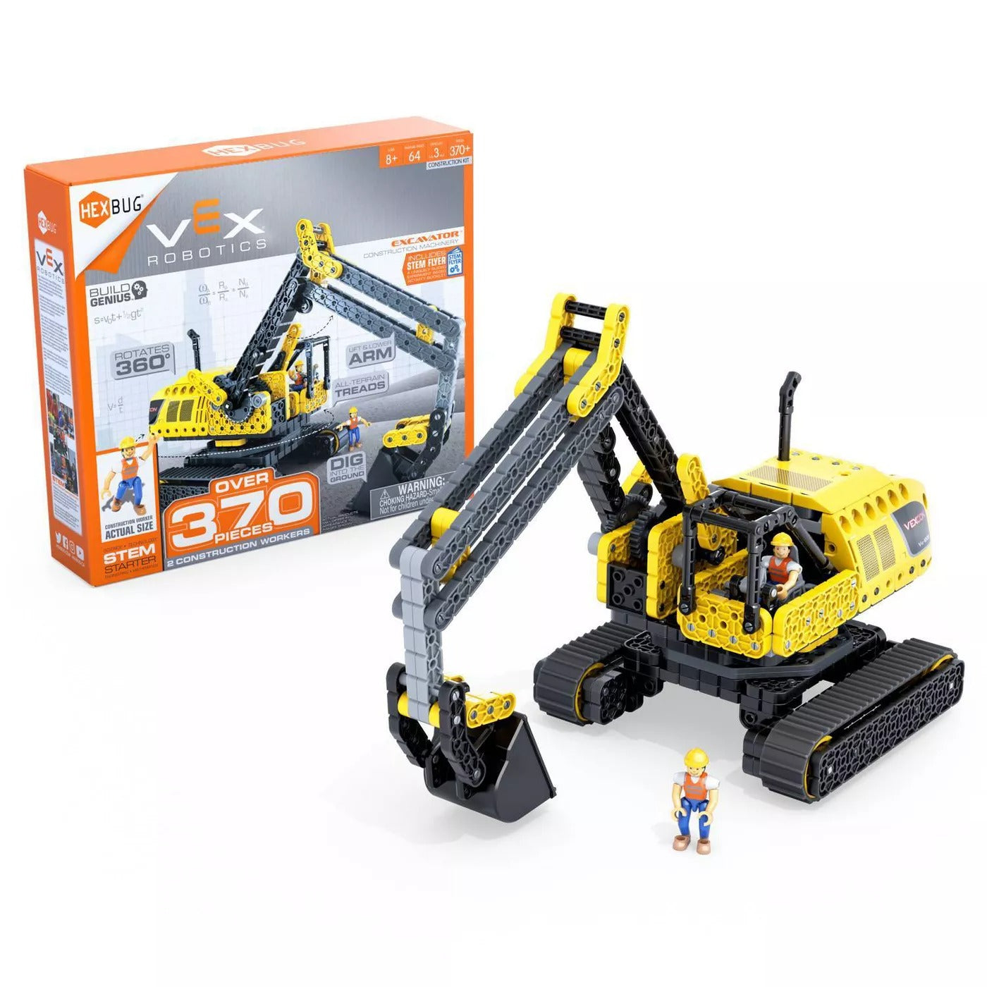 Hexbug VEX Robotics Excavator Building Kit (370-Pieces)