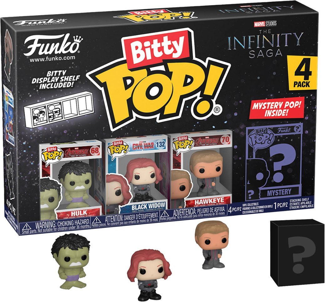 Funko Bitty Pop! Marvel: The Infinity Saga Hulk Figures (4 Pack)