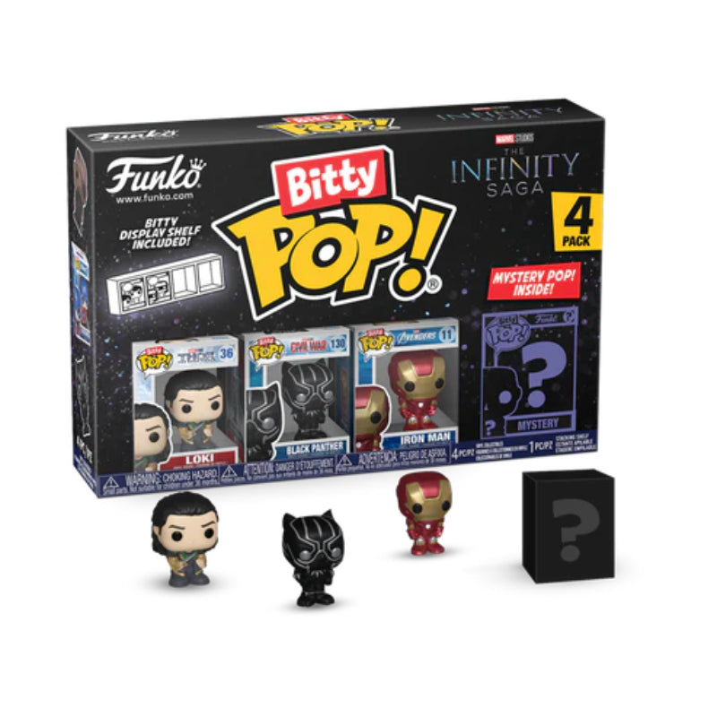 Funko Bitty Pop! Marvel: The Infinity Saga Loki Vinyl Figures (4 Pack)