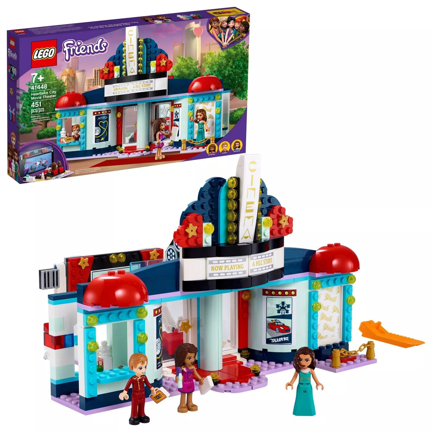 LEGO Friends Heartlake City Movie Theater Building Toy Set (451-Pieces) - Curacao