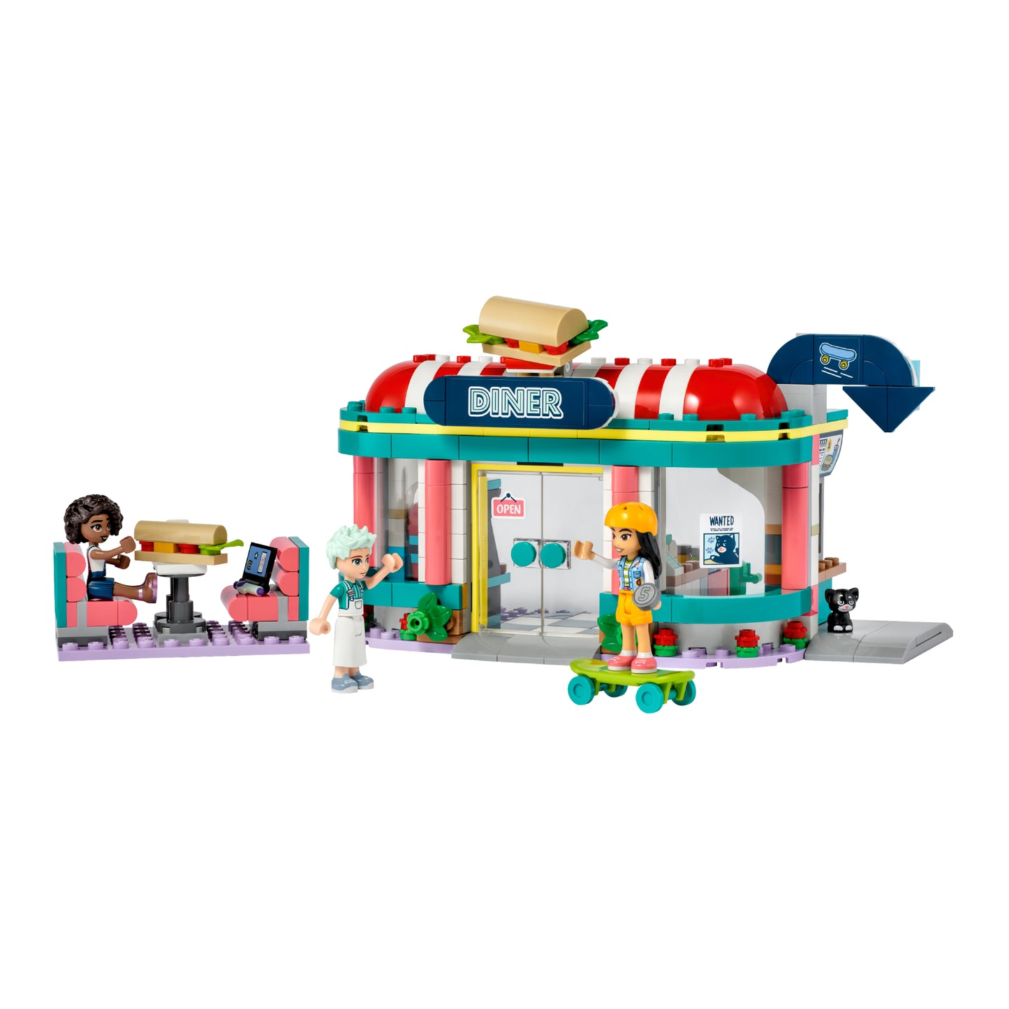 LEGO Friends Heartlake Downtown Diner Building Toy Set (346-Pieces)