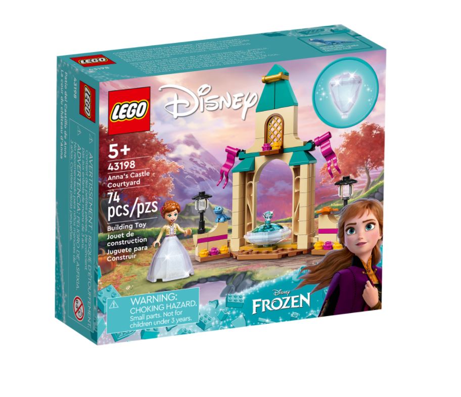 Juego de construcción LEGO Disney: patio del castillo de Anna (74 piezas)