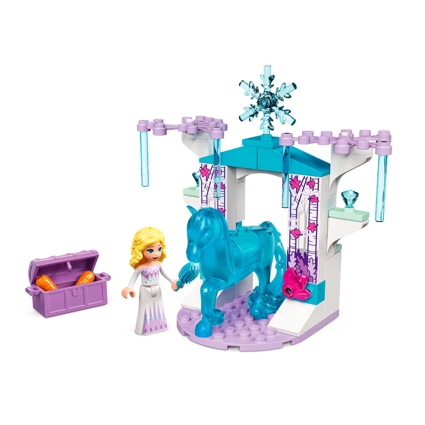 Juego de construcción LEGO Disney Frozen Elsa y el establo de hielo de Nokk (53 piezas)