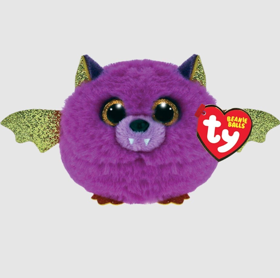 Ty Beanie Balls Hastie the Halloween Bat Plush Toy - Purple