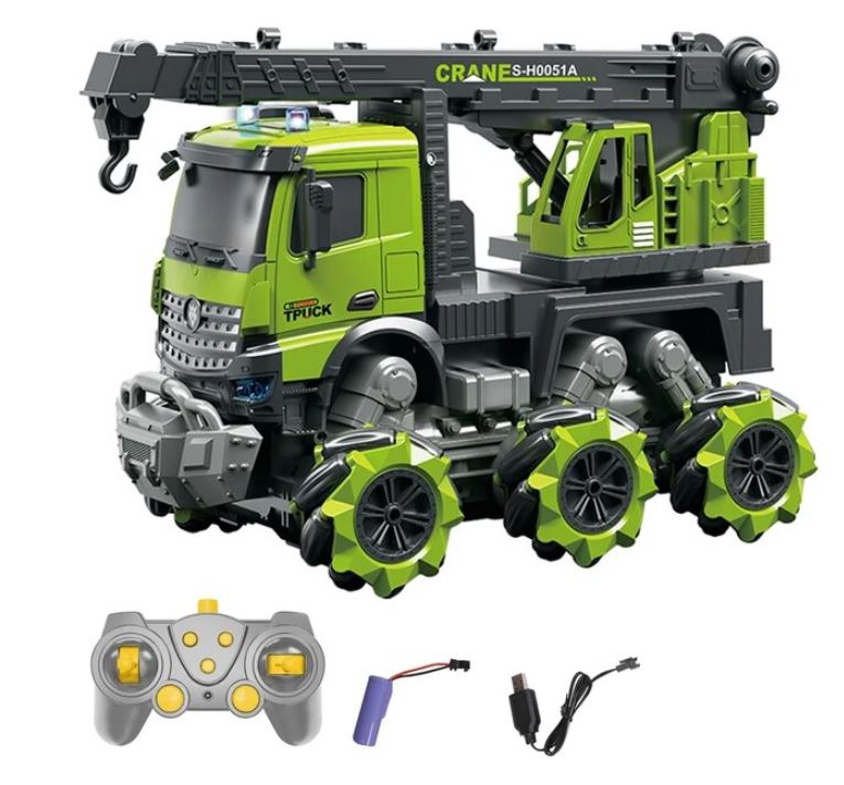 Ocean Toys Remote Controlled Crane Toy - Green/Gray