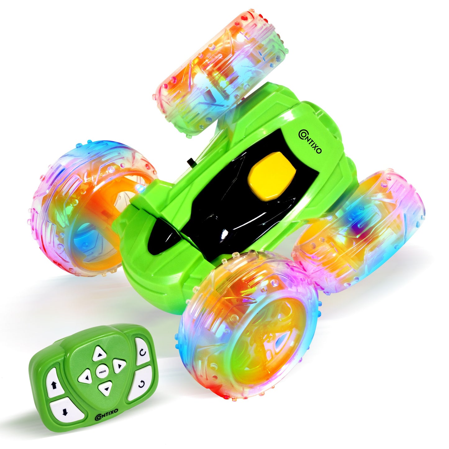 Contixo 1:10 Scale Remote Control Stunt Car with 360º Rotating - Green