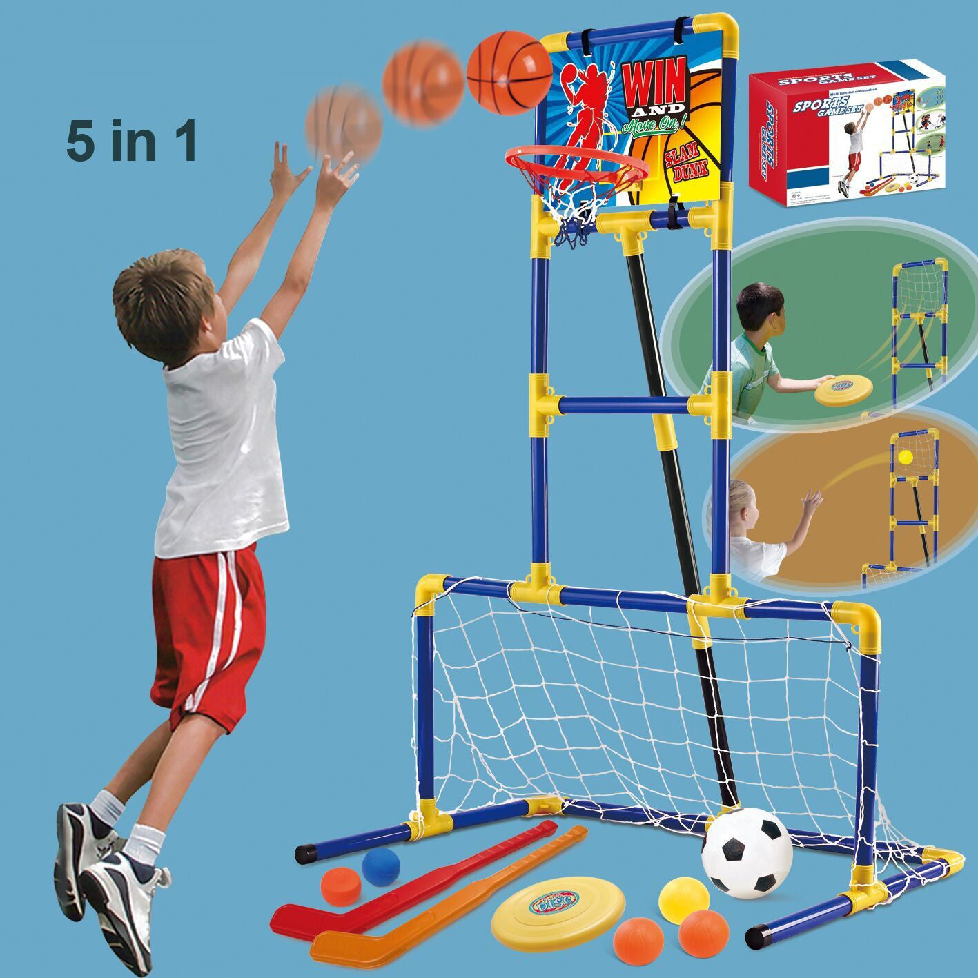 Juego de deportes 3 en 1 de Ocean Toys
