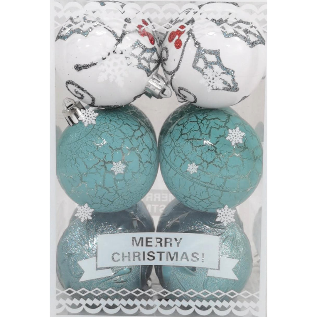 Gansu Christmas 6cm Ball Ornaments (12-Piece) - Green