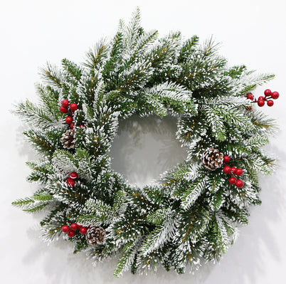 Christmas Wreath with Pine Needles