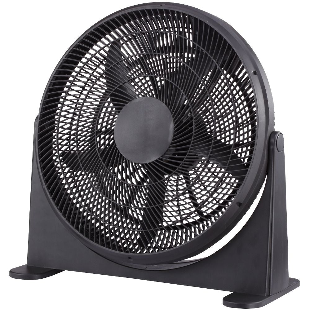 Best Home 23" 3-Speed Circular Box Fan with Cary Handle - Black - Curacao