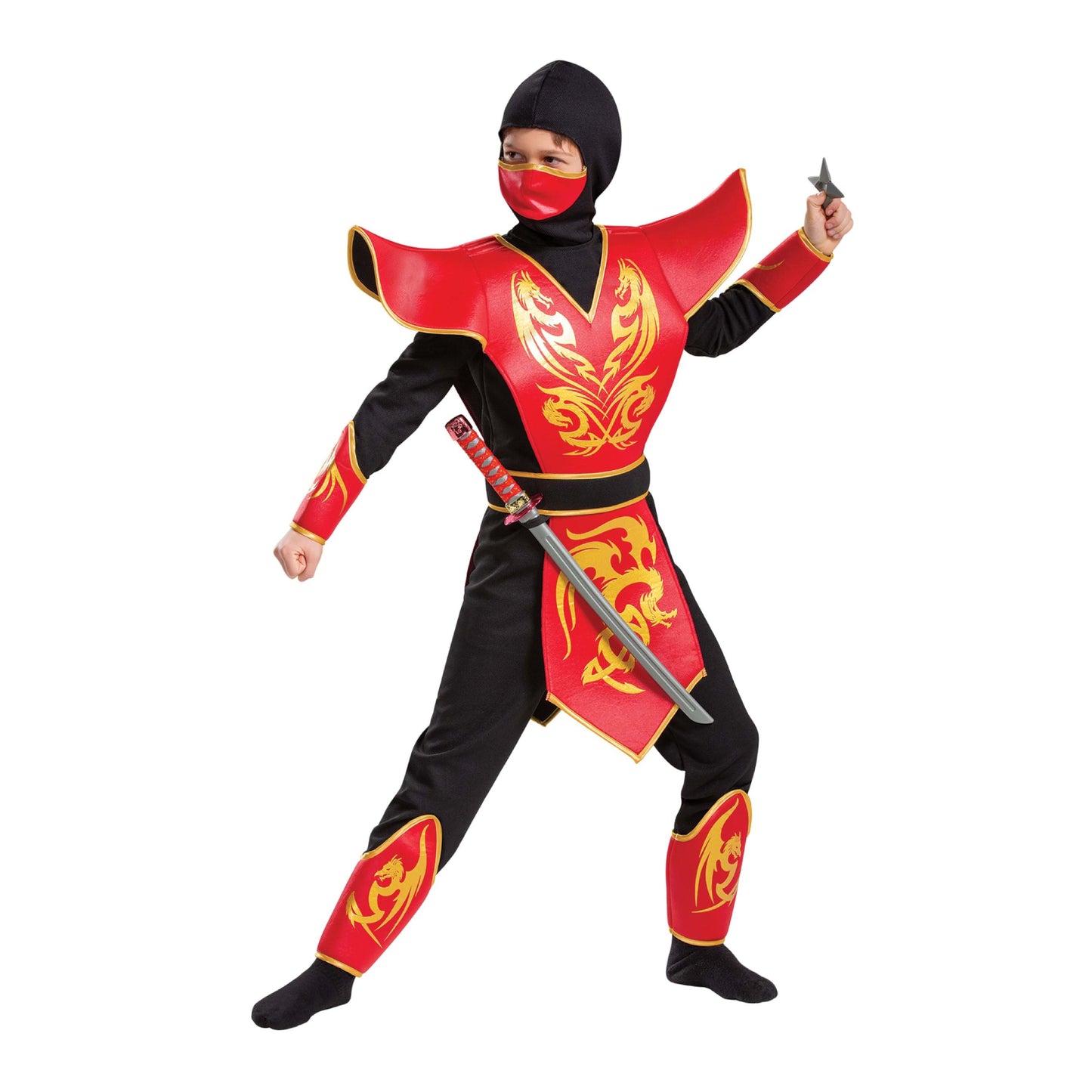 Disguise Boys Ninja Prestige Costume for Kids - Small