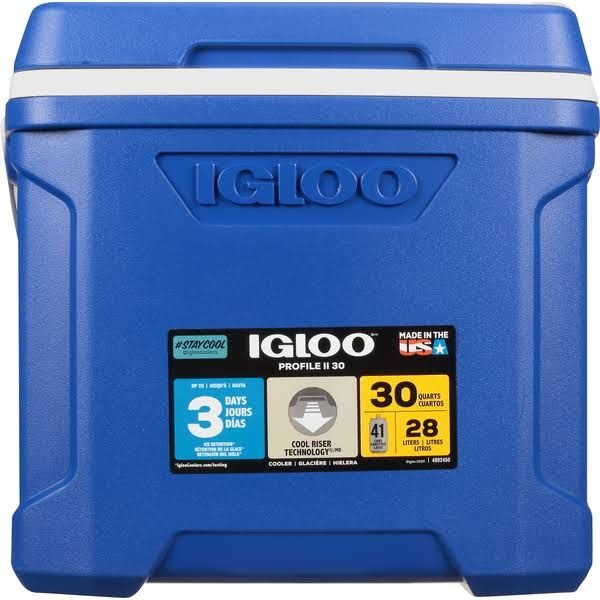 Igloo Profile II 30 quarts Cooler - Blue - Curacao