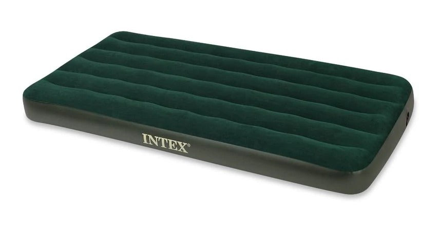Kit de colchón de aire Intex Prestige Downy Twin con bomba de batería manual