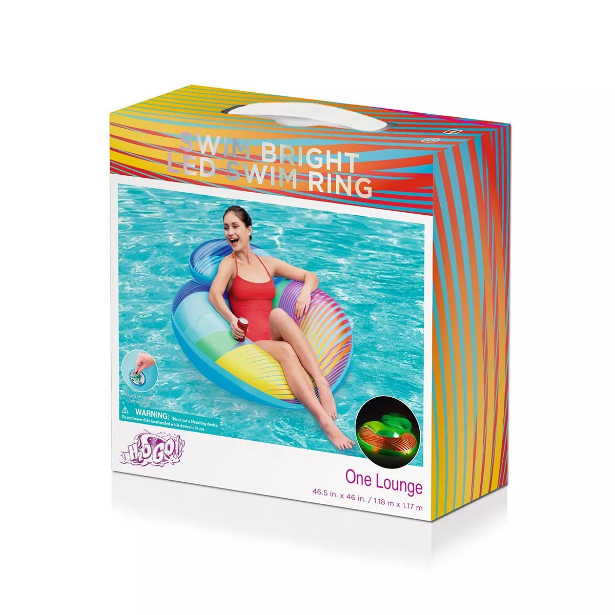 Bestway H2OGO! Swim Bright LED Swim Ring - Curacao