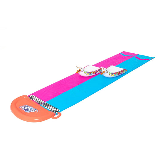 Bestway H2OGO! Llama Rama Double Race Water Slide with Two Surf Riders - Curacao