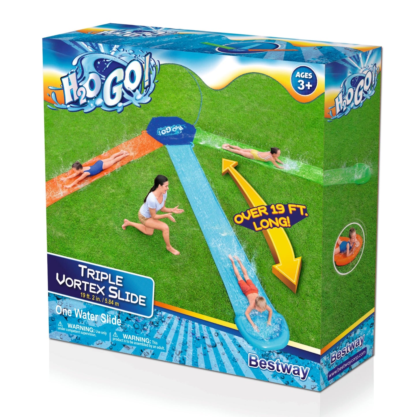 Bestway H2OGO! 19' Triple Vortex Slide - Curacao
