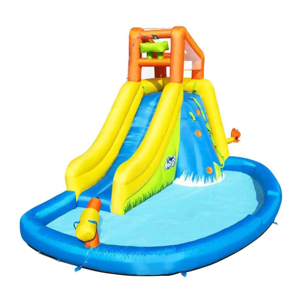 Bestway H2OGO! Mount Splashmore Inflatable Water Splash Park Slide - Curacao