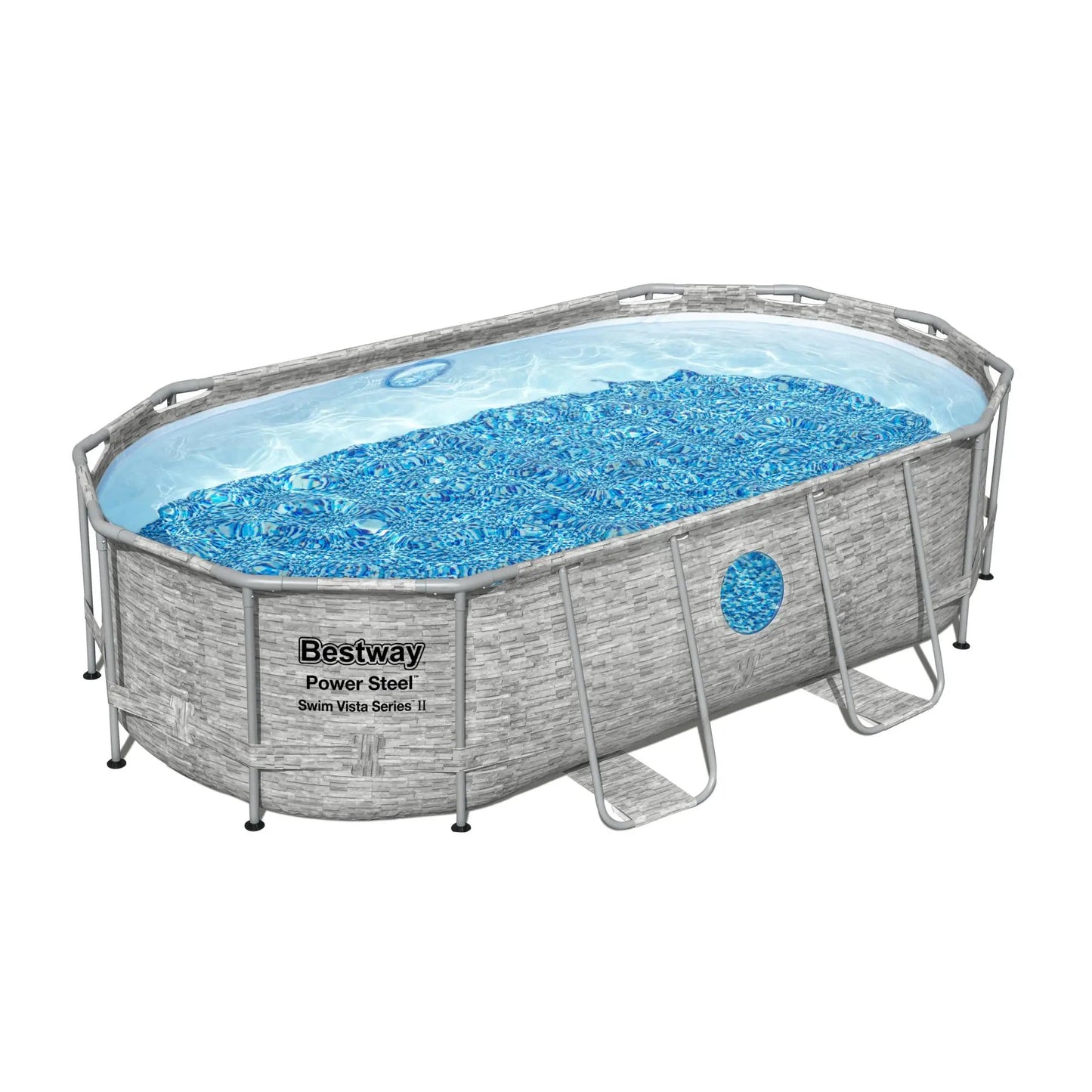 Bestway Power Steel Swim Vista Series II 14' X 8'2" X 39.5" Above Ground Pool Set - Curacao