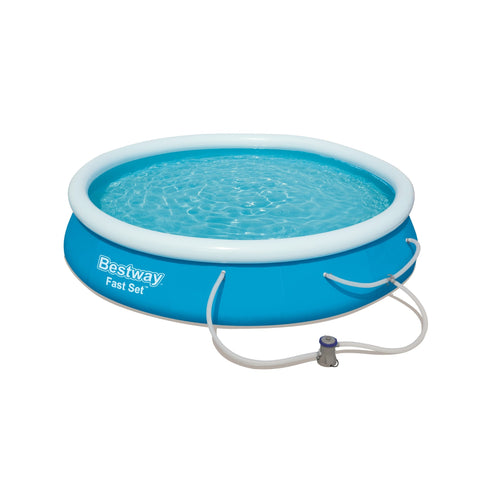 Bestway Fast Set 12' x 30" Above Ground Inflatable Pool Set with Filter Pump - Curacao