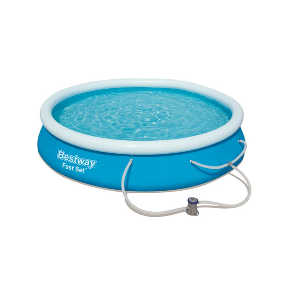 Bestway Fast Set 12' x 30" Above Ground Inflatable Pool Set with Filter Pump - Curacao