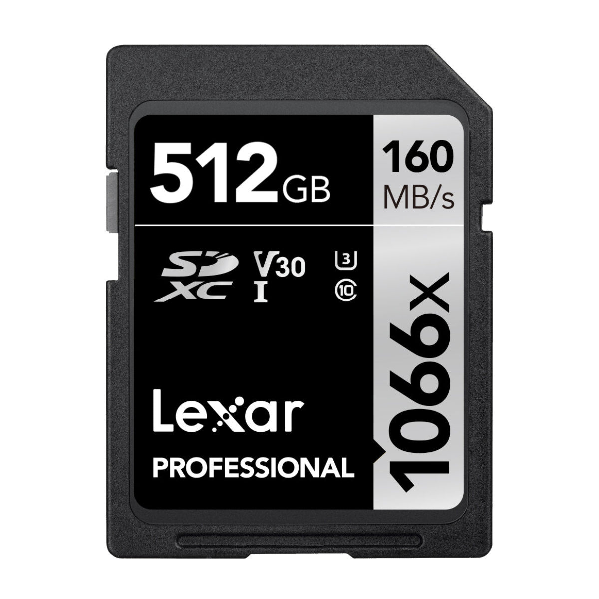 Tarjeta de memoria Lexar Professional SDXC 1066x UHS-I de 512 GB