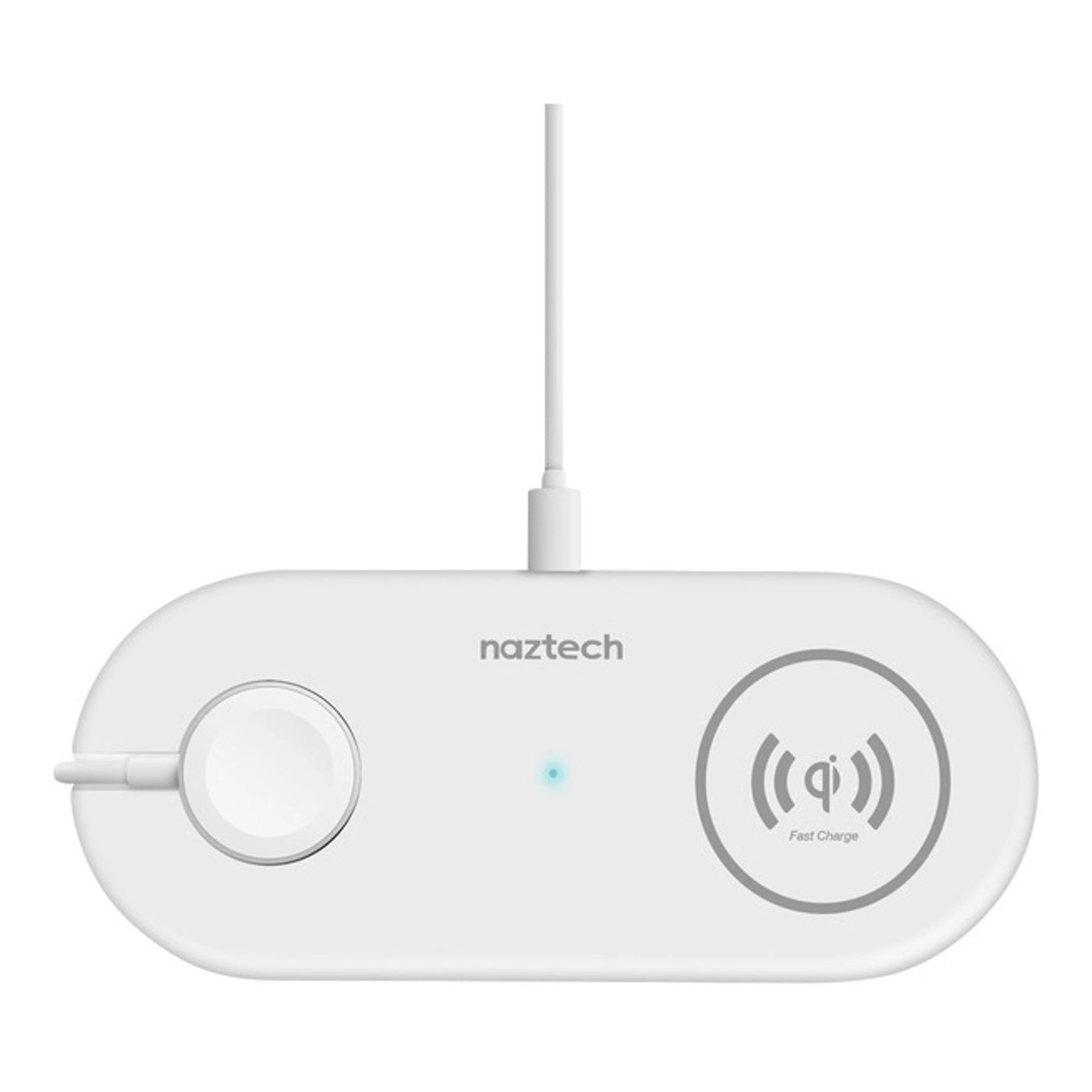 Naztech Power Pad Duo Qi Wireless Fast Charger - White