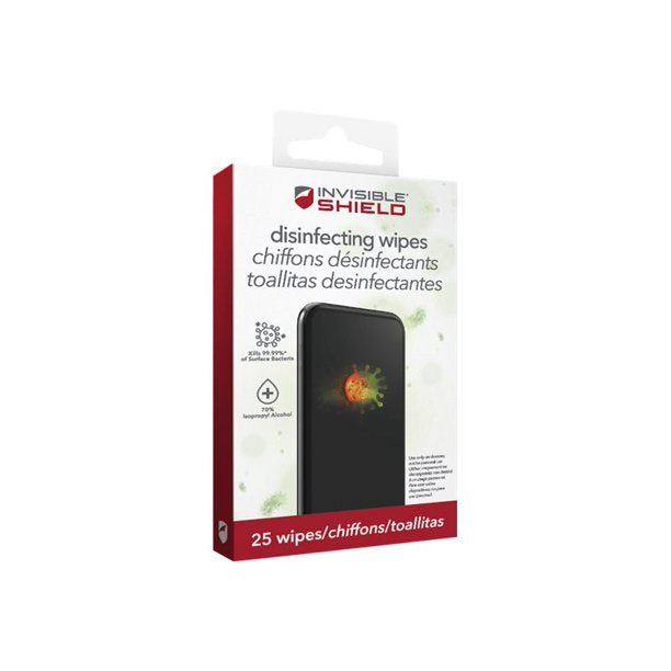 Zagg InvisibleShield Disinfecting Wipes (25-Pack) - Curacao