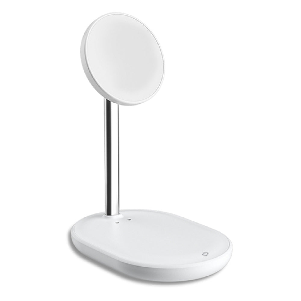 Tekya 2-in-1 Qitek Magstand Magsafe Wireless Charger - White