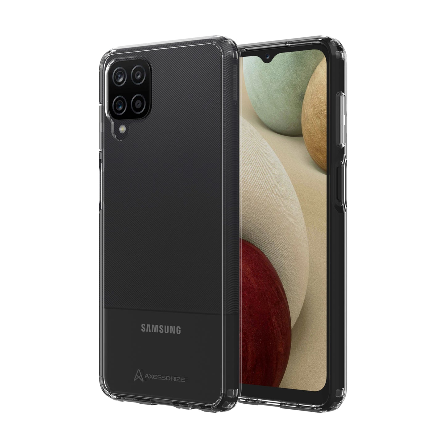 Funda Axessorize ULTRA CLEAR a prueba de caídas para Samsung Galaxy A12 - Transparente