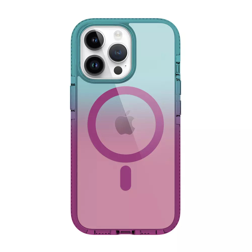 Prodigee Safetee Flow + MagSafe Case for Apple iPhone 15 Pro - Pink/Blue