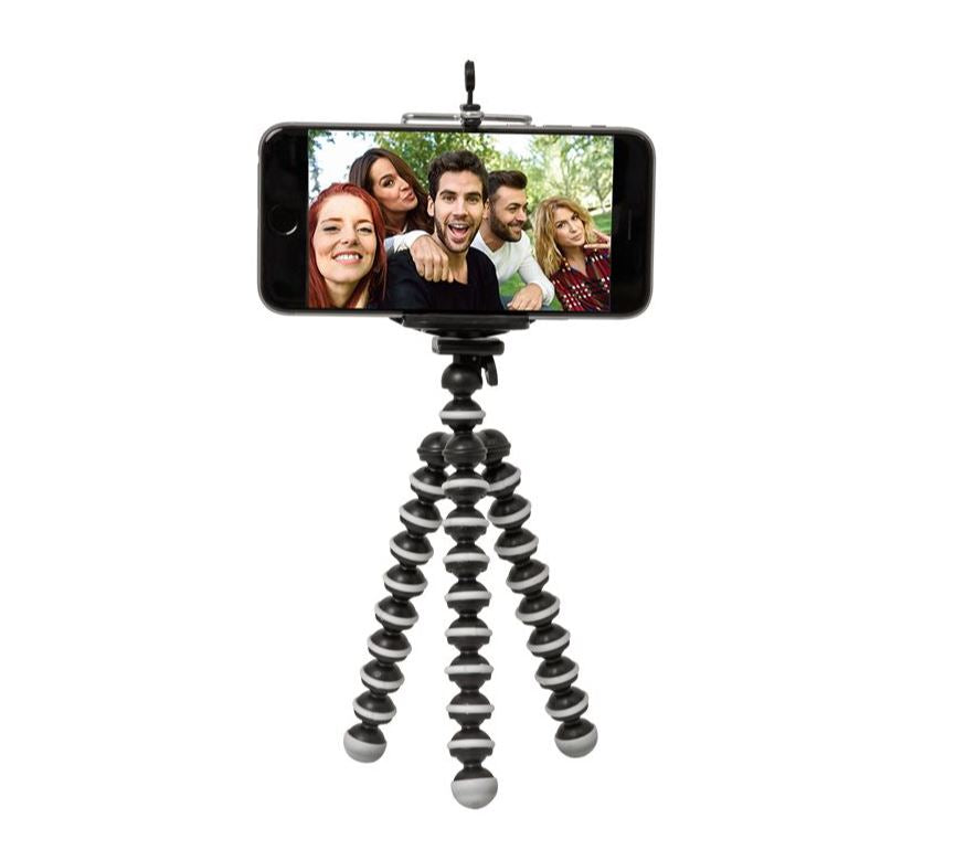 Kit de trípode ReTrak con palo para selfies con control remoto Bluetooth - Negro