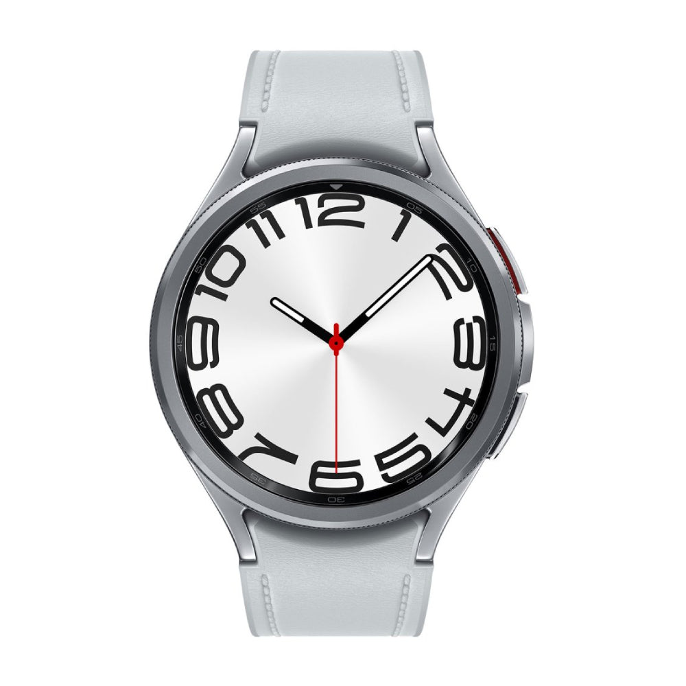Reloj inteligente Samsung Galaxy Watch6 unisex con caja de aluminio de 43 mm y correa de cuero negra - LTE
