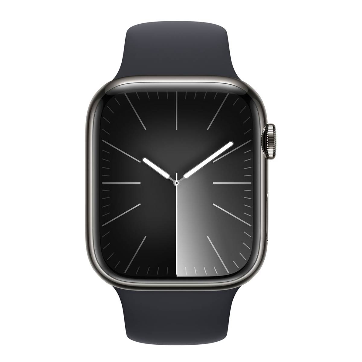 Apple Series 9 Unisex 41mm Stainless Steel Case Smartwatch with Sport Band - GPS + Cellular
