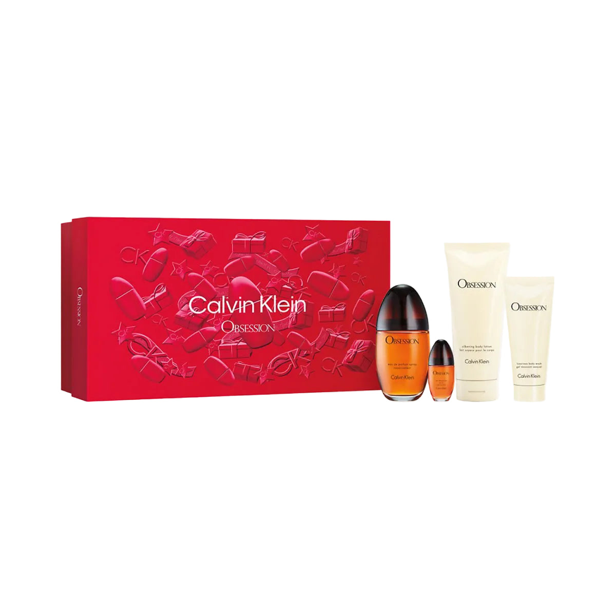 Calvin Klein Obsession Women's (4-Piece) Eau de Parfum Spray Festive Gift Set