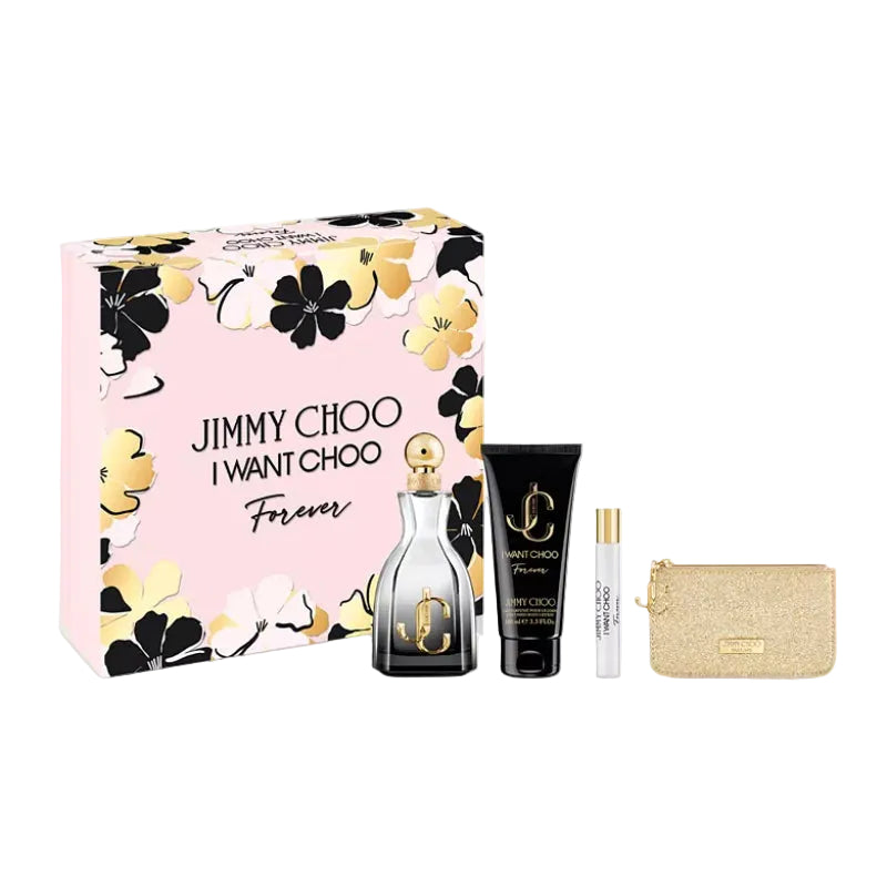 Estuche de regalo de 4 piezas de eau de parfum para mujer I Want Choo de Jimmy Choo