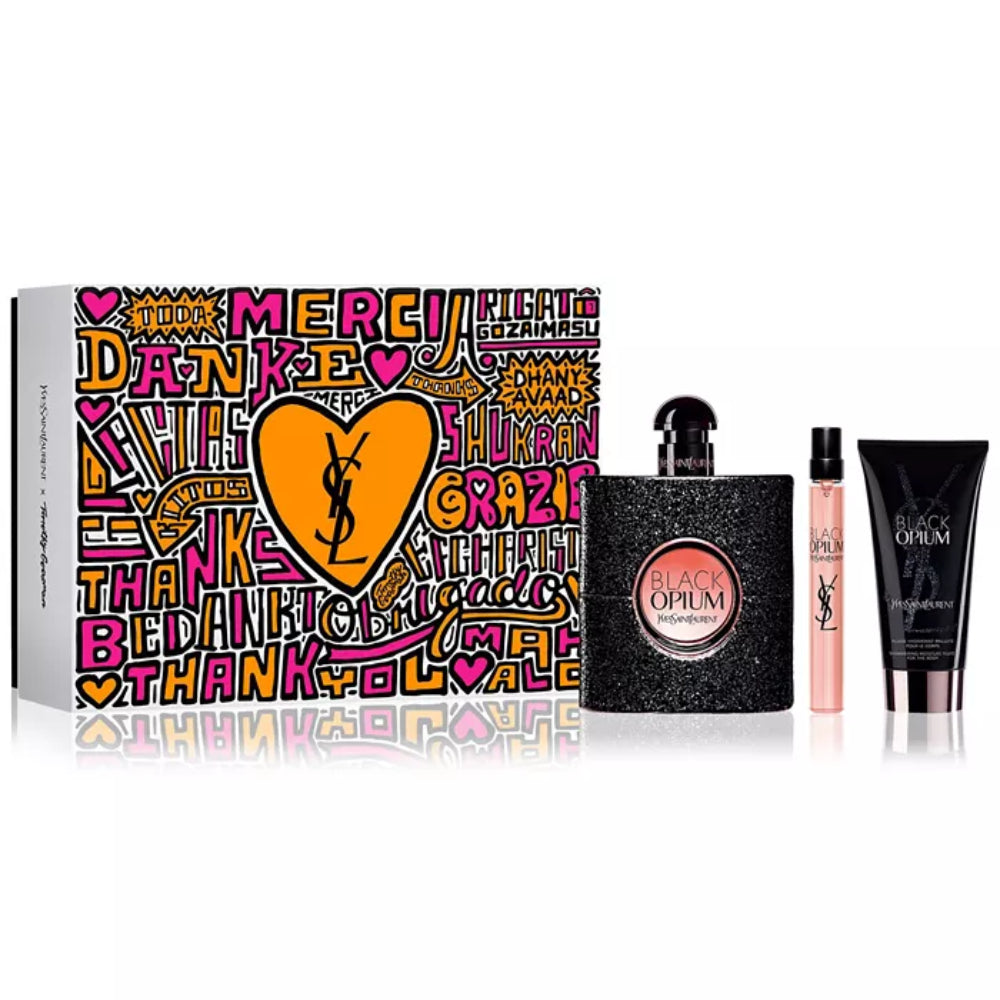 Yves Saint Laurent Set de regalo de 3 piezas Black Opium Eau de Parfum para mujer
