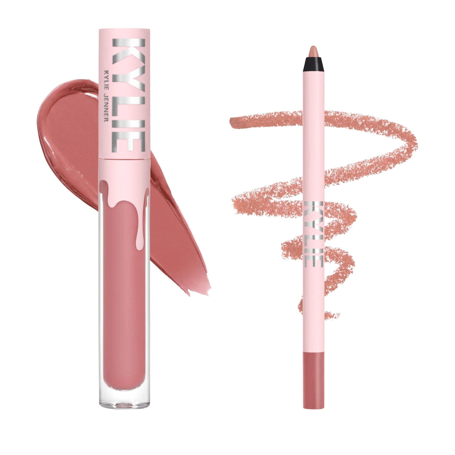 Kylie Cosmetics 0.039 oz. Matte 705 Charm Velvet Lip Kit - Smudge