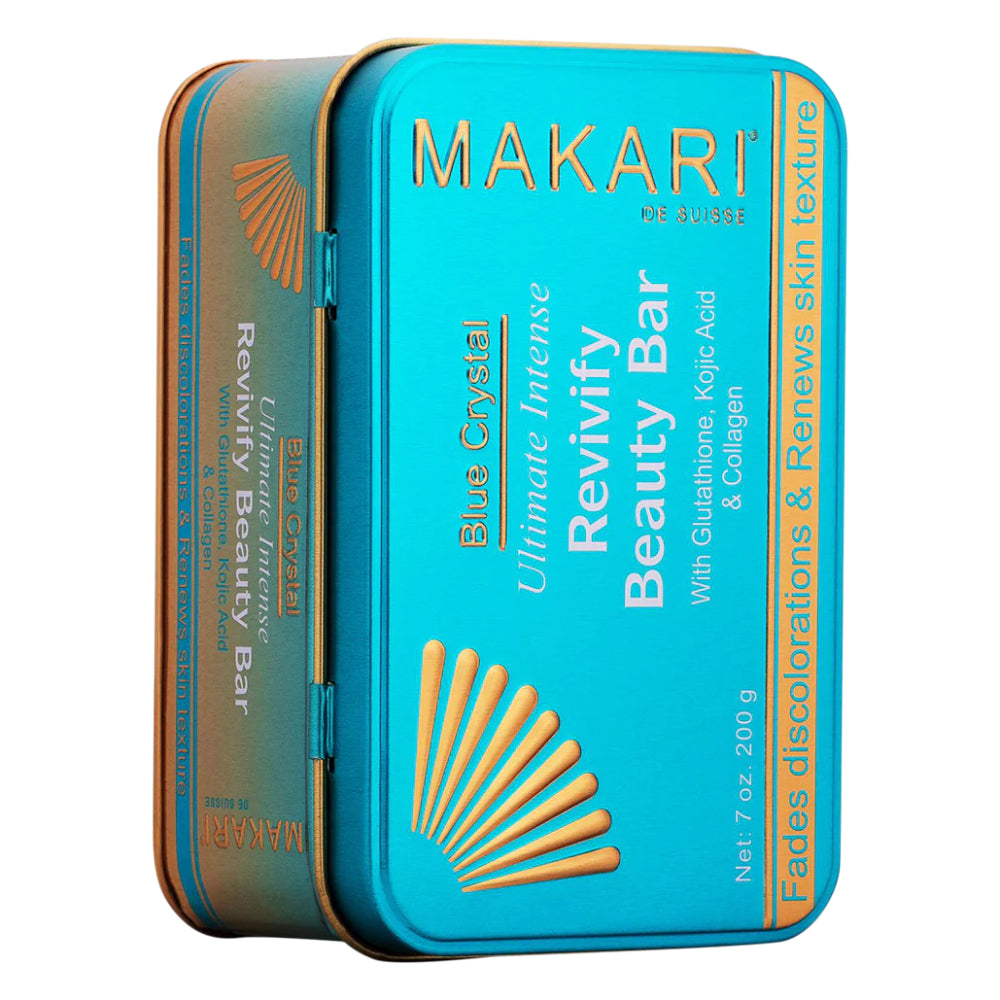 Makari Crystal Revivify Multi Function Beauty 7 oz Bar Soap - Blue