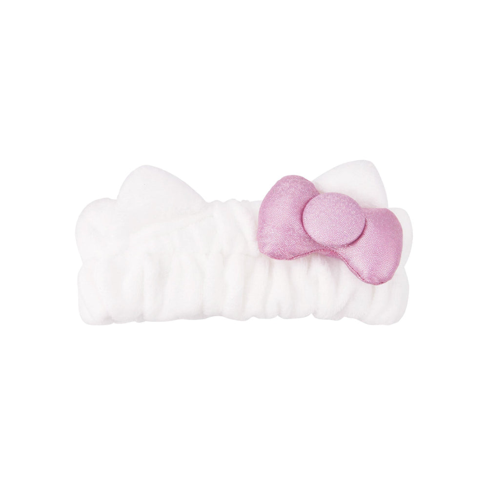 The Creme Shop Hello Kitty Y2K Bling Bling Plush Spa Headband - White/Pink