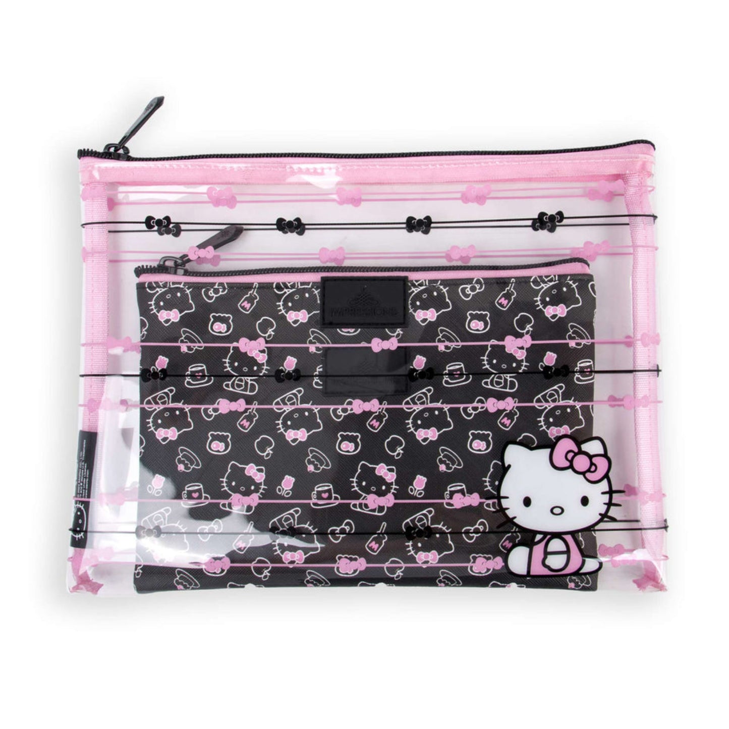 Estuche fino Impressions Hello Kitty - Negro/Rosa