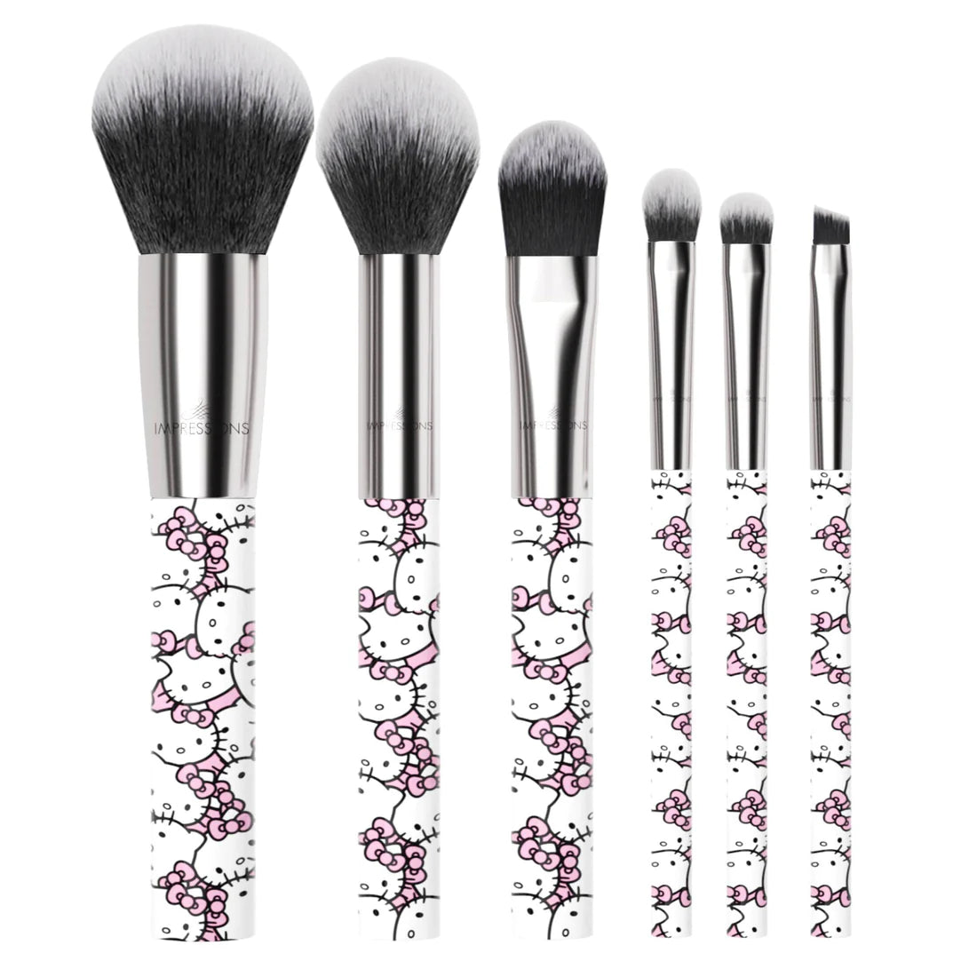 Impressions Vanity All Over Hello Kitty Print Makeup Brush Set (6-Piece)