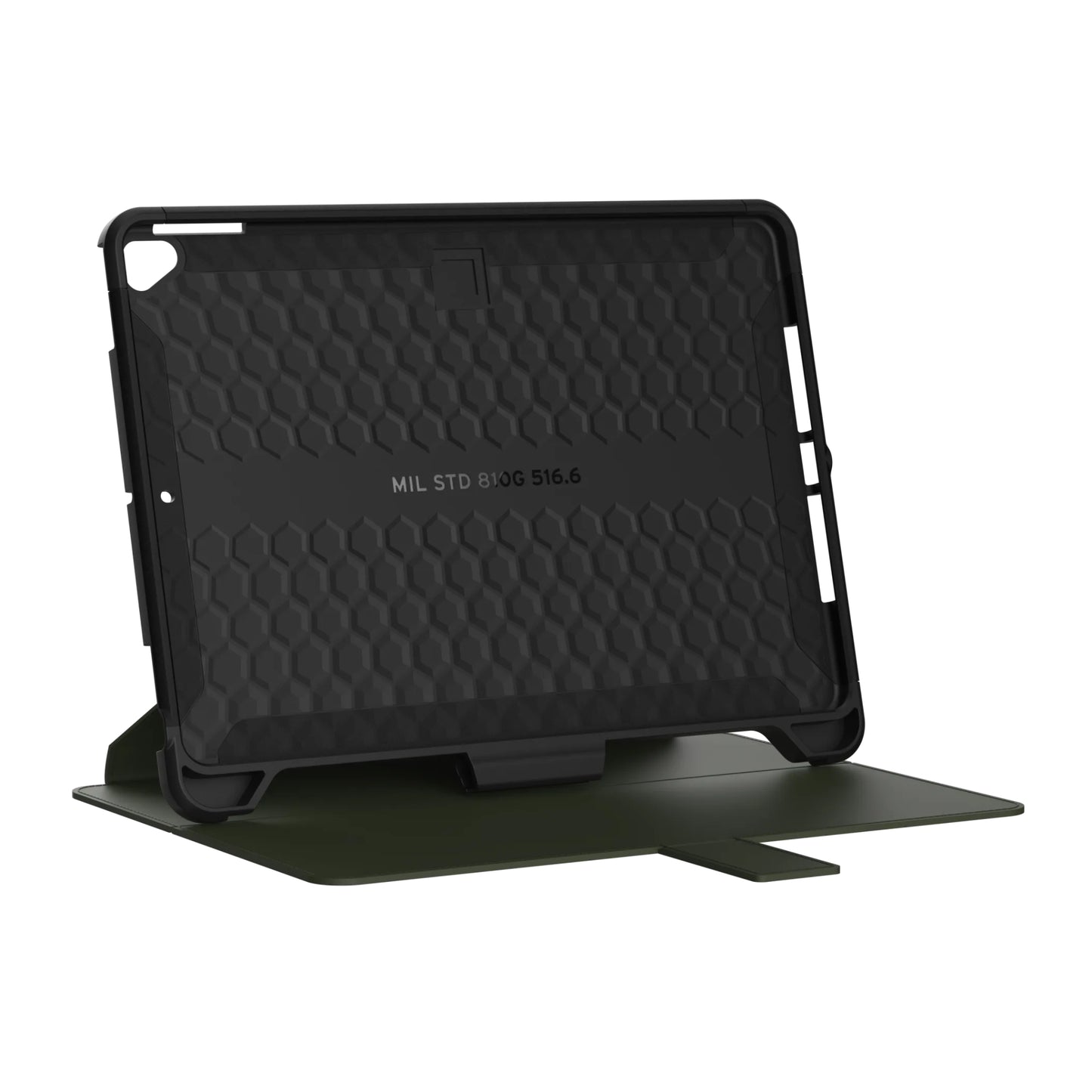 Urban Armor Gear Scout Series iPad 10.2" Folio Case (8th Generation), Black/Olive