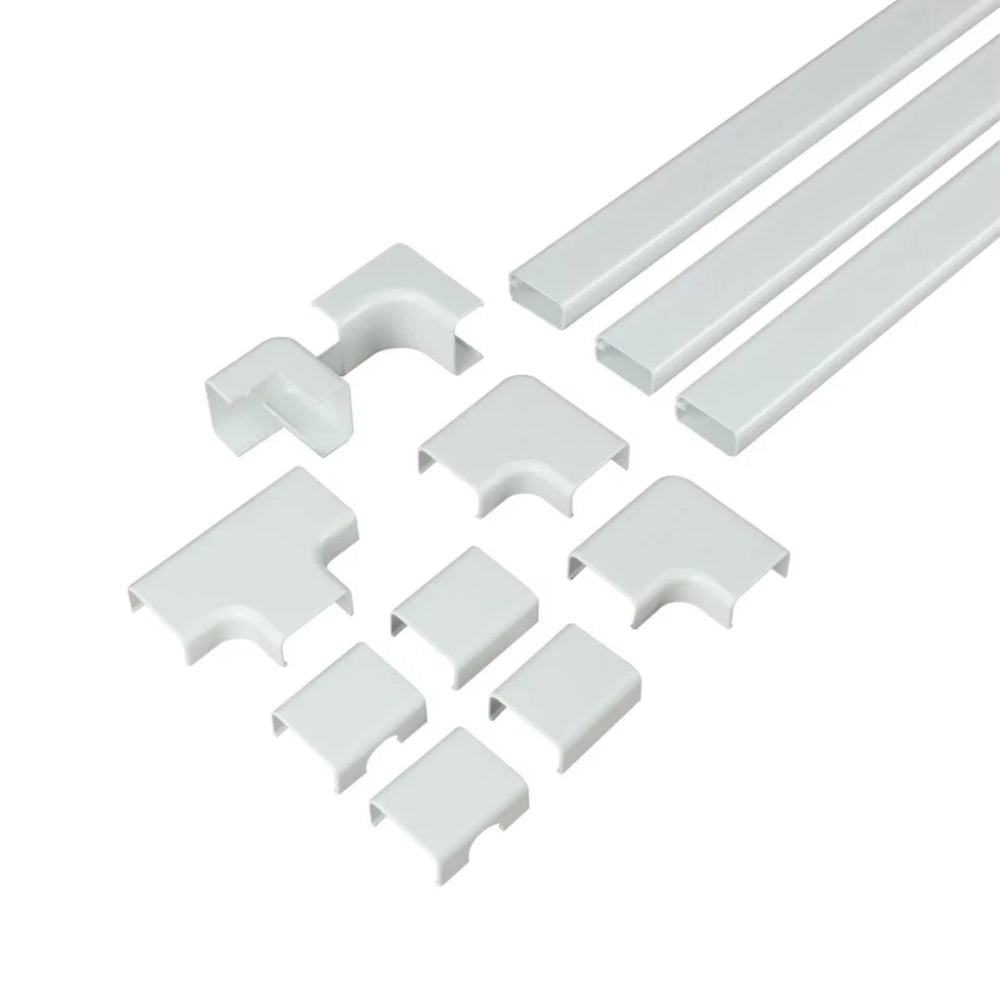 Sanus 45" x 1.5" PVC Cord/Cable Organization Kit (10-Pieces) - White