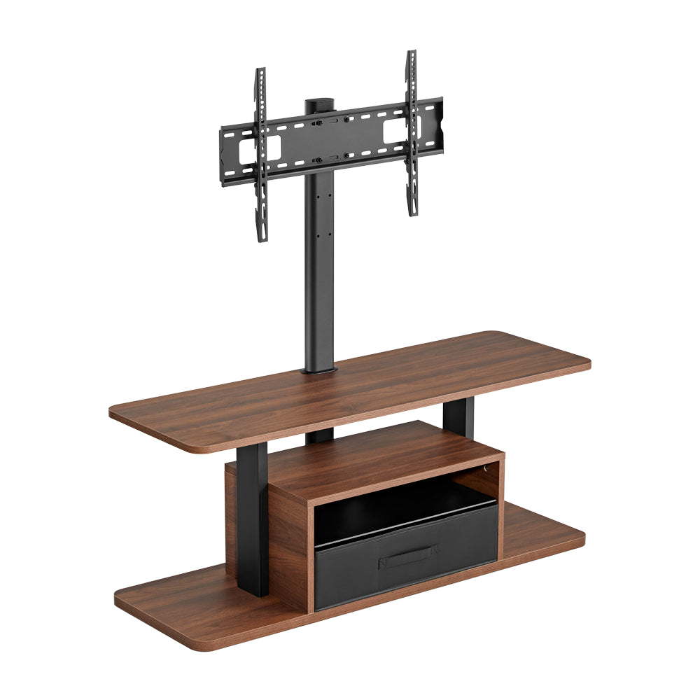 LUMI Entertainment Center TV Stand - Black/Walnut– Curacao