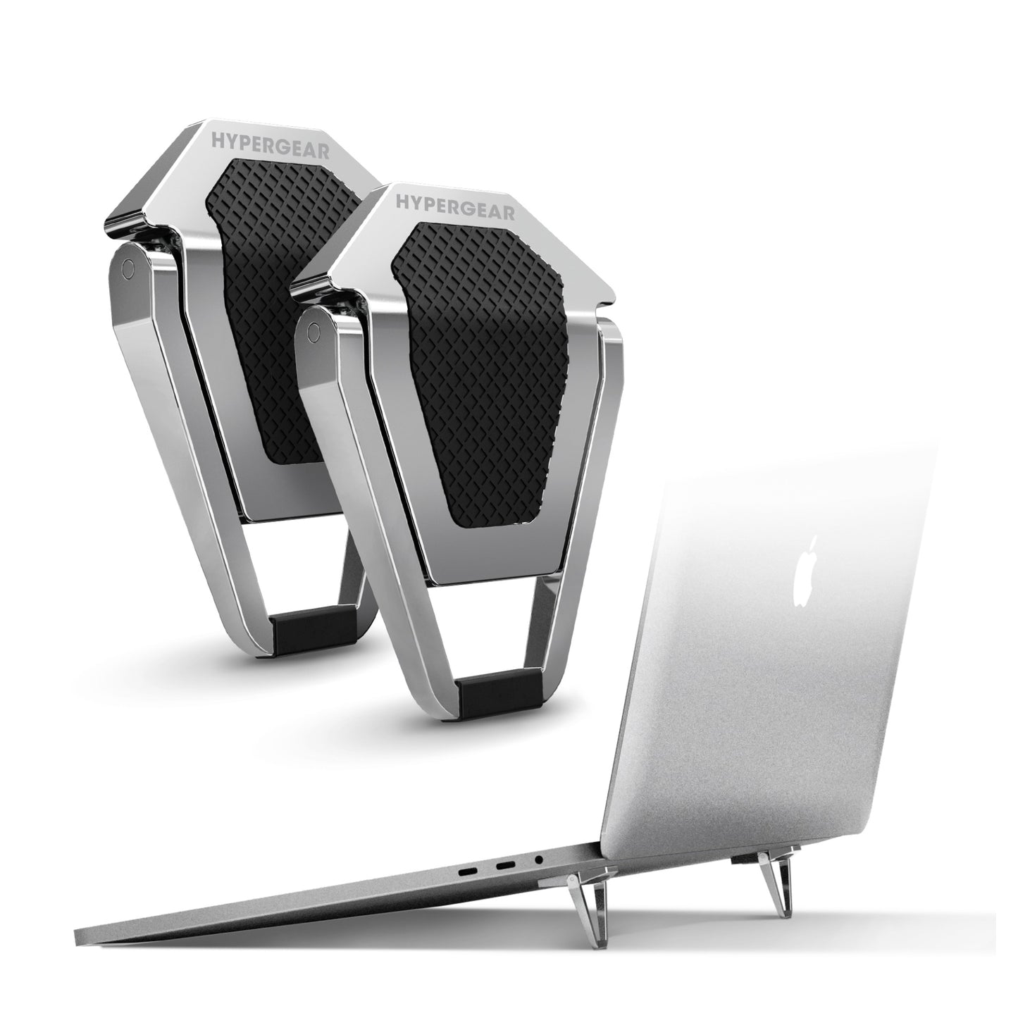 Minisoporte para computadora portátil HyperGear UpRite, color plateado