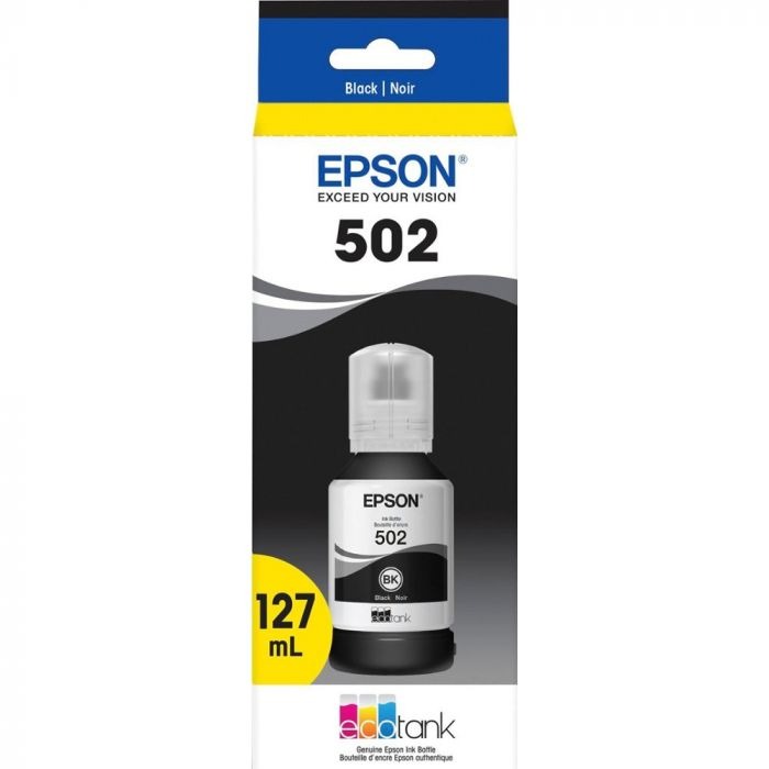 Epson 502 T502120/S EcoTank Ink Bottle - Black - Curacao