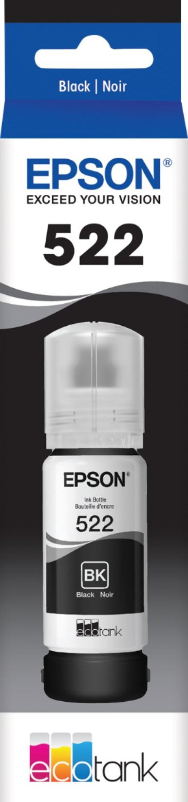 Epson 522 T522120S EcoTank Ink Bottle - Black - Curacao