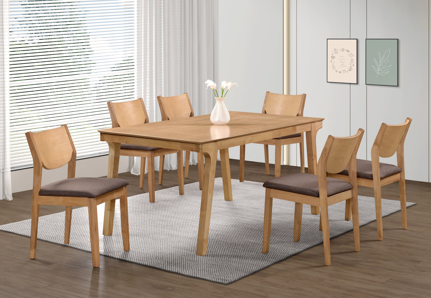 Upholstered Armless Chair by Best Home - Charcoal