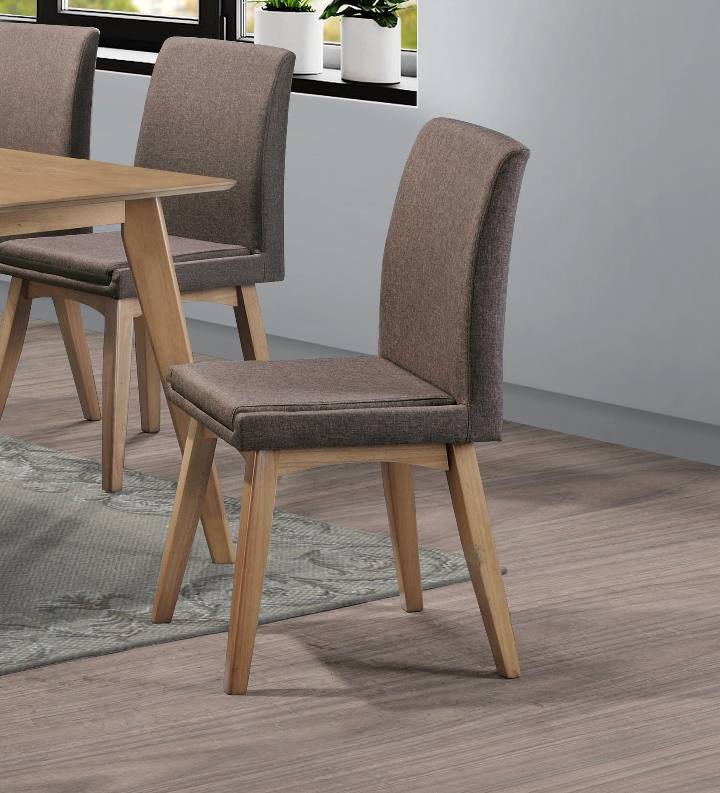 Silla de comedor tapizada sin brazos de Best Home